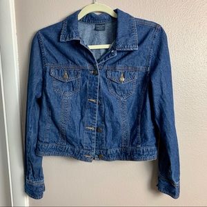 FADED GLORY Denim Jacket with rivet buttons